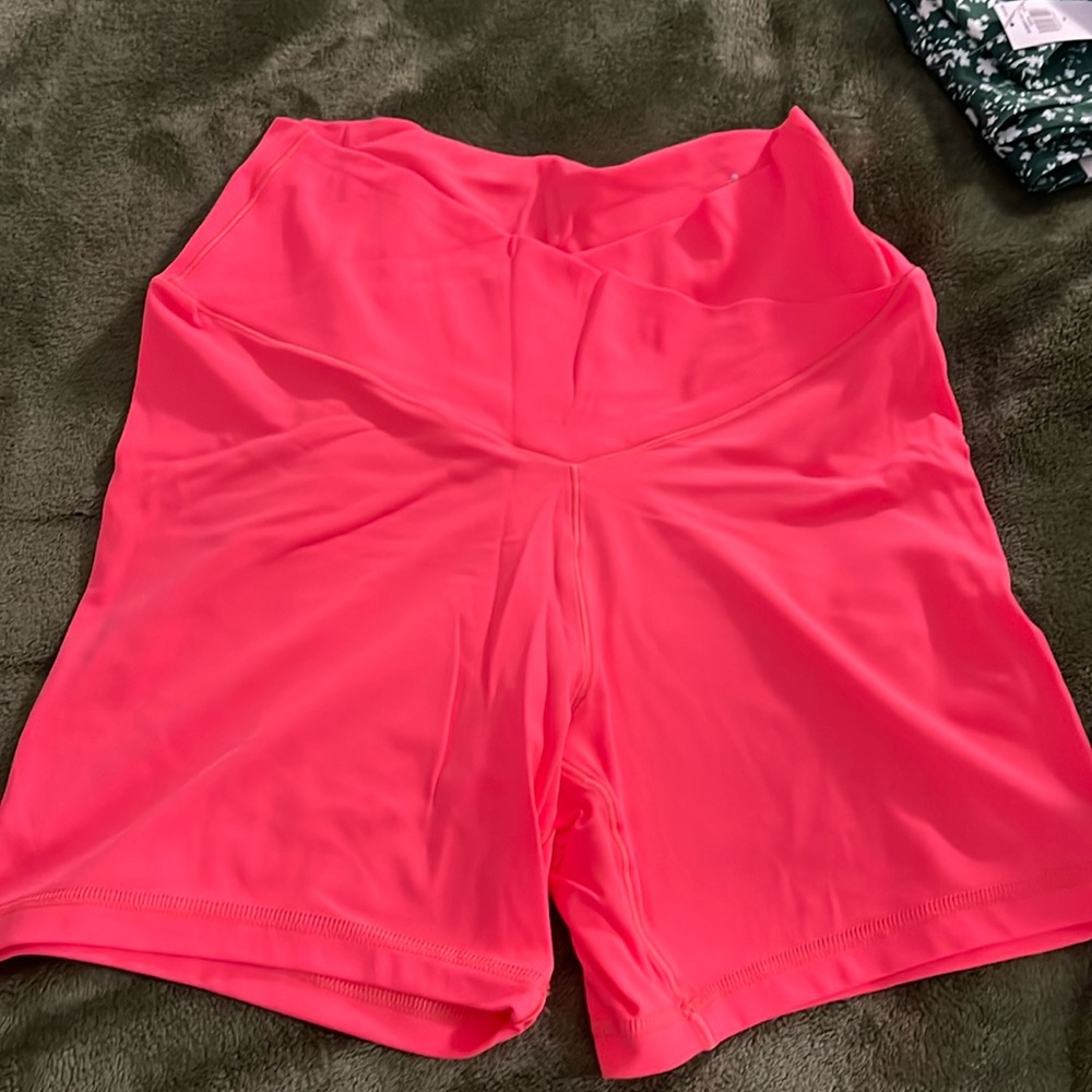Never worn pink biker shorts